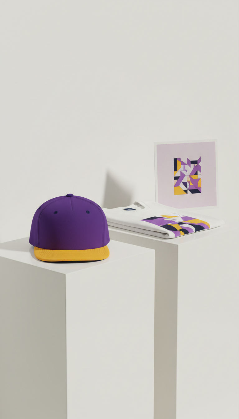 Violet Pop-Branded Snapback Hat